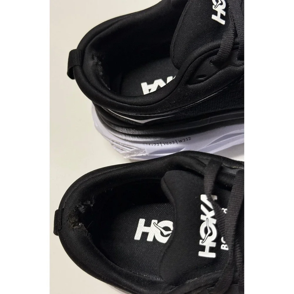 Hoka One One Women's Black with White Trim Running Sneakers - Picture 4 of 8
